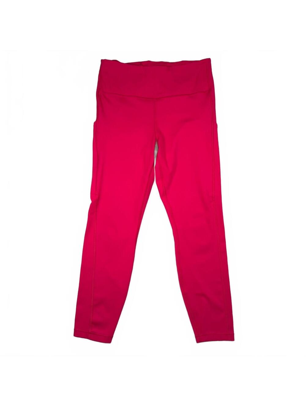 Athleta Ultimate Stash Pocket 7/8 Tight Womens M Pink Leggings Side Pockets